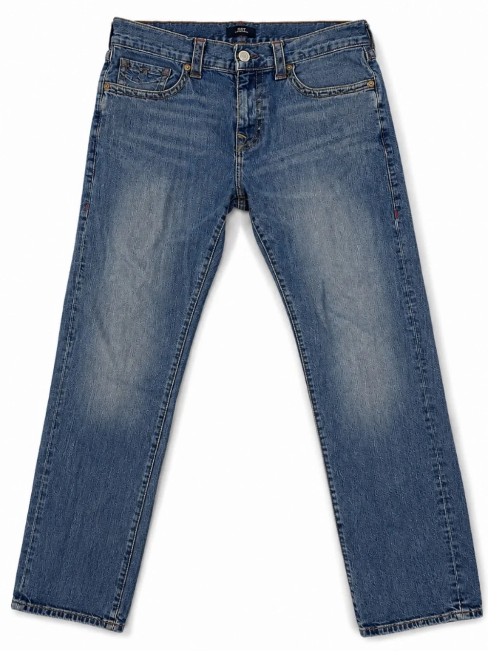 True Religion Ricky Relaxed Straight Jeans Men's 34 Blue